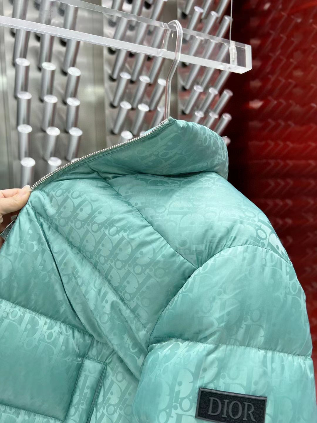 Doudoune CD oblique vert facture 2023