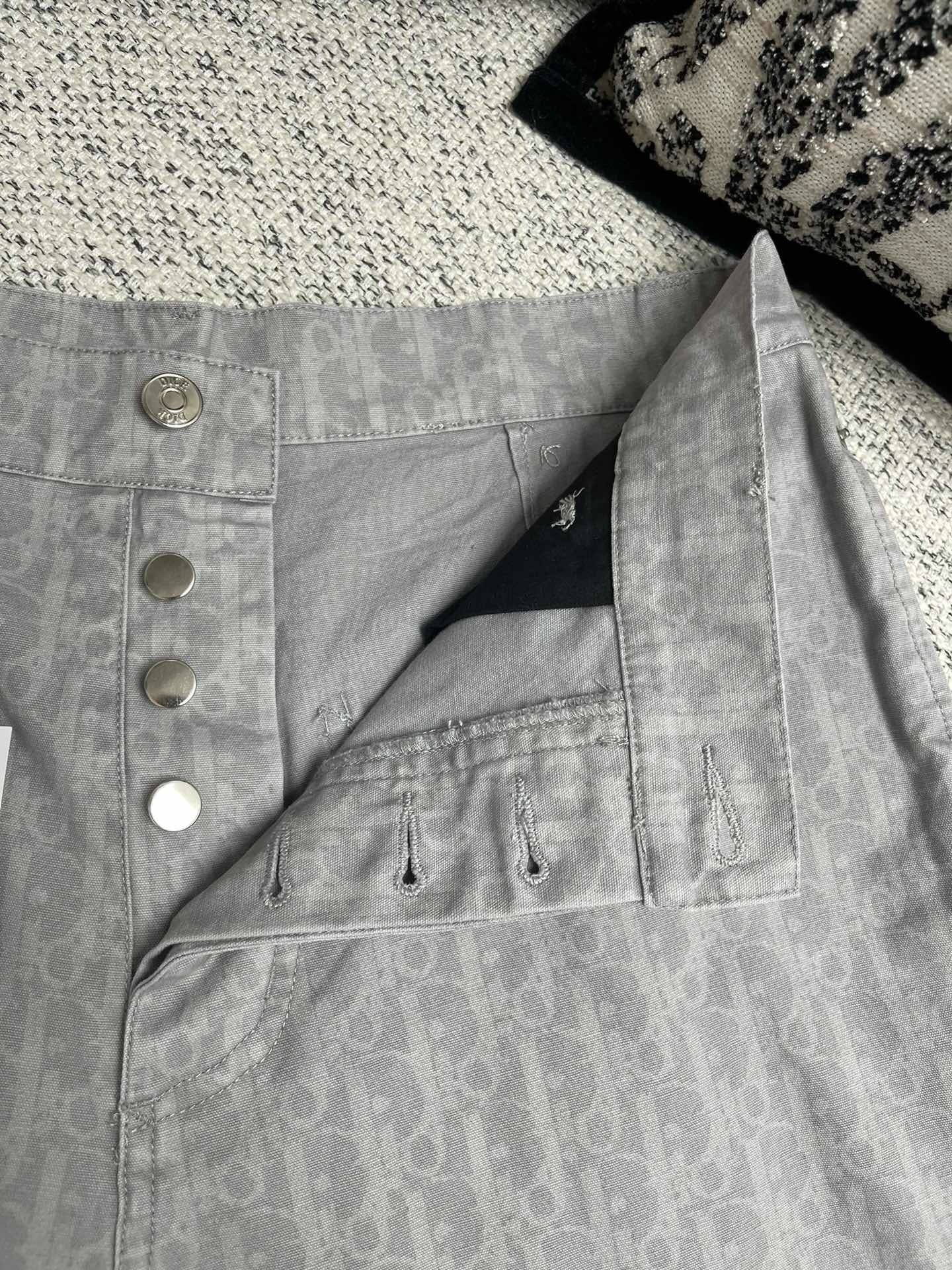 Ensemble CD Oblique Denim de coton gris