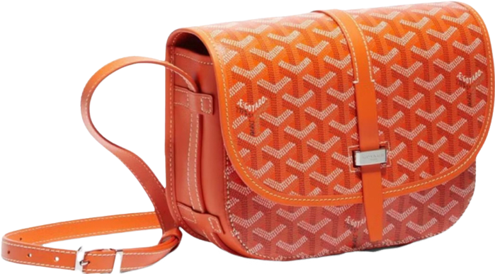 Sac Belvédère orange leather