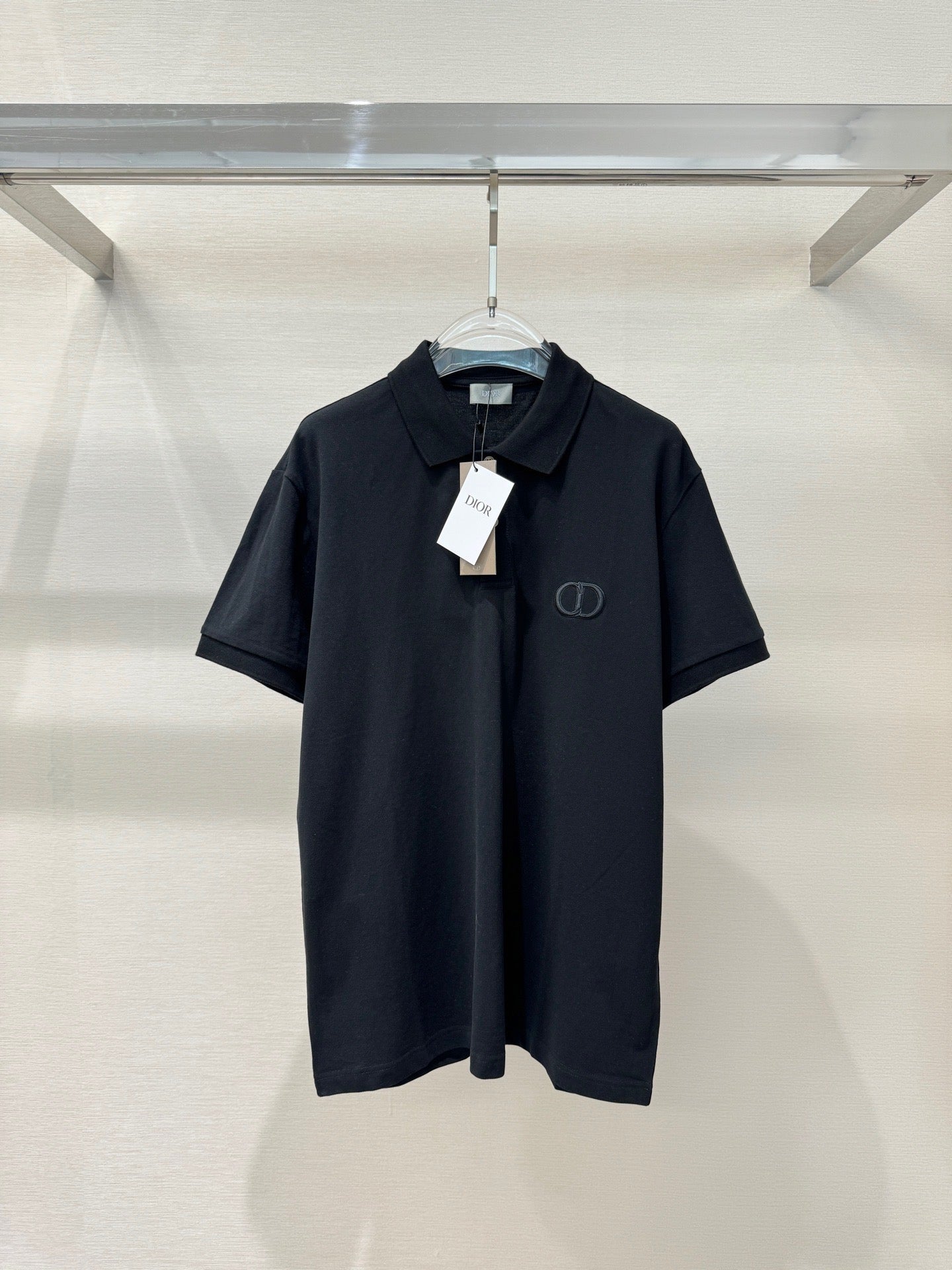 Polo CD Icon, coupe relax Jersey de coton noir