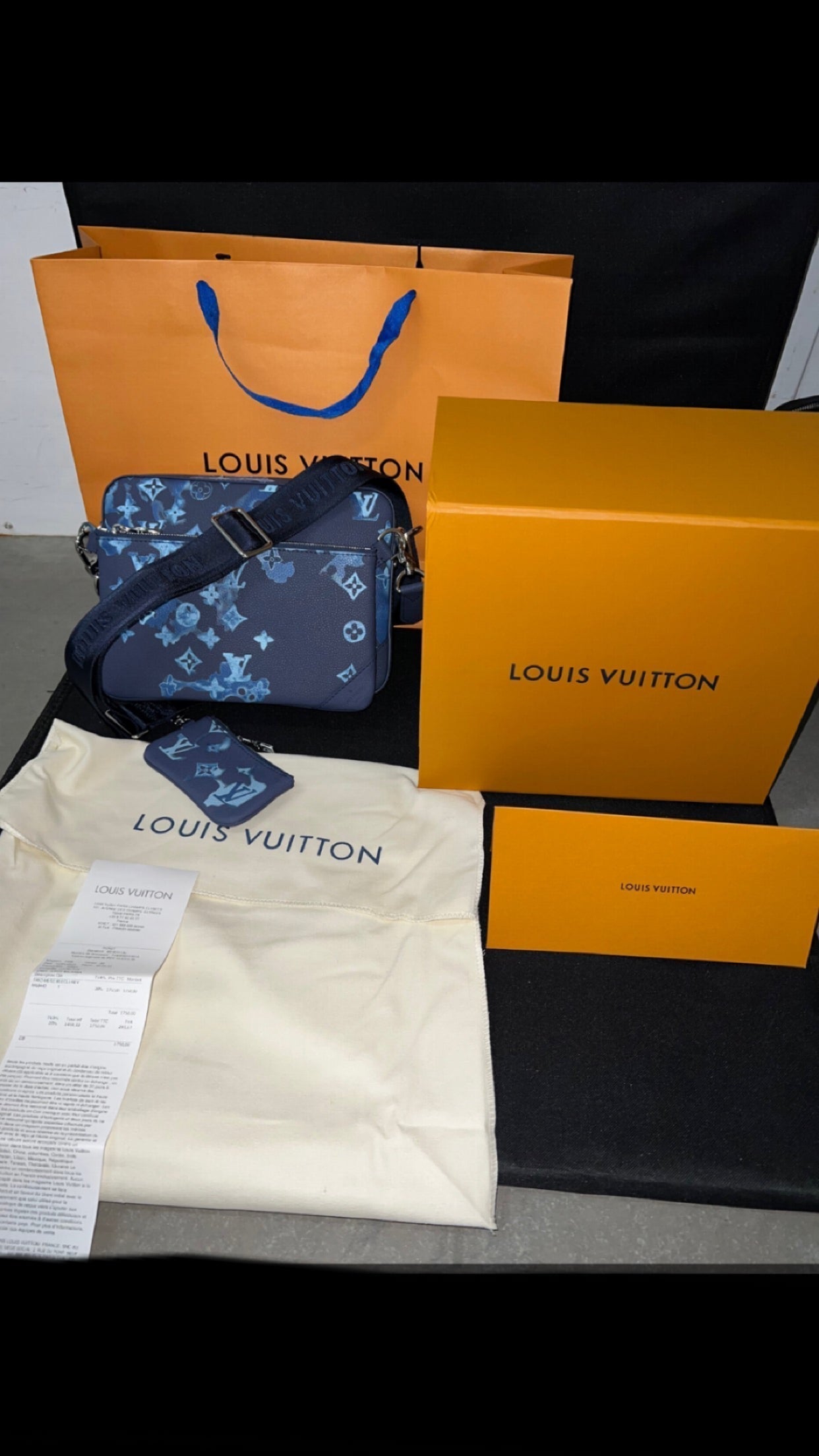 Sac Trio Messenger Aquarelle