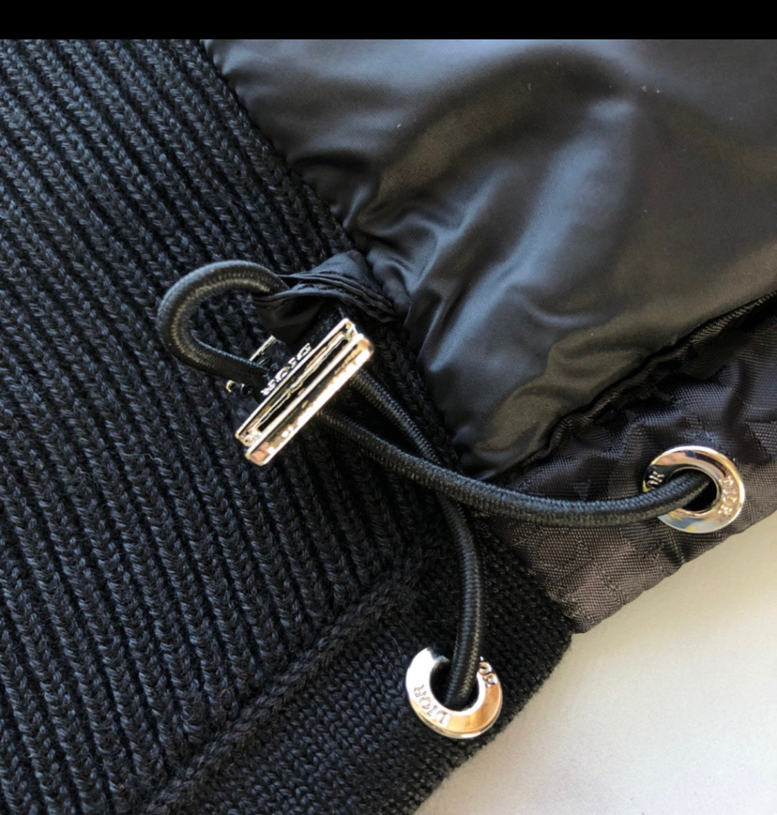 Veste Cd en maille noir facture