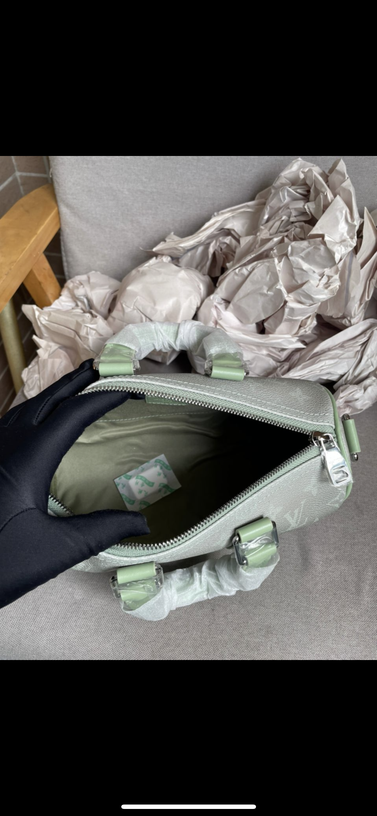 Sac keepall Grey vert 25 10/10