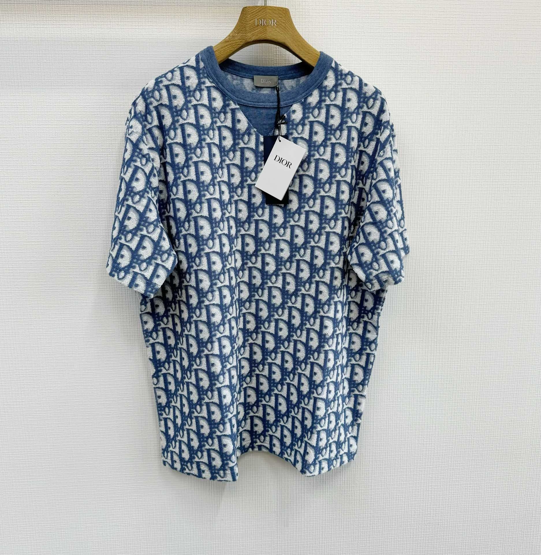 T-shirt cd Oblique, coupe relax bleu