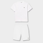 Ensemble short/t-shirt Lac*ste Blanc