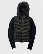 Moncler doudoune bi-matière cardigan femme