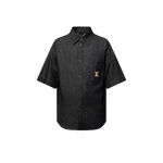 Chemise manches courtes en chambray