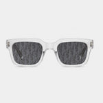 Lunettes de soleil obliques transparentes