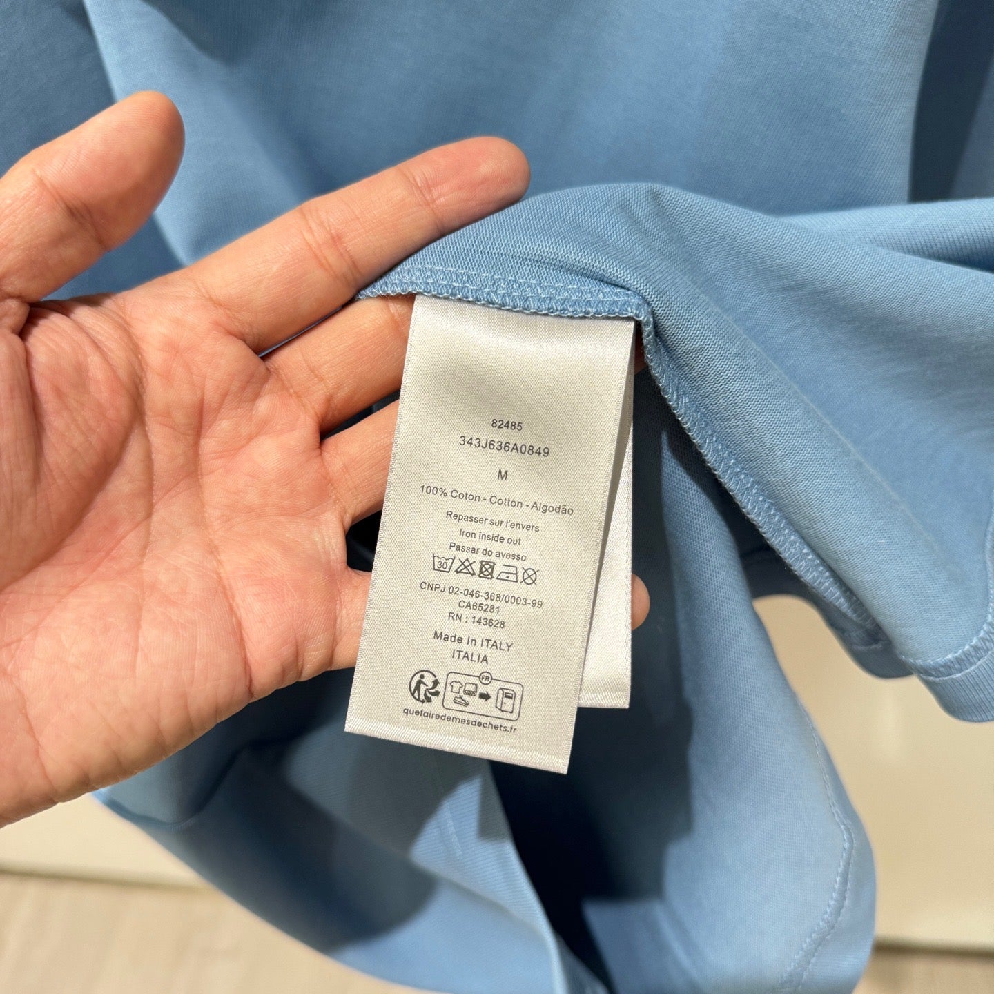 T-shirt CD Icon, coupe relax bleu