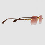Lunettes de soleil rectangulaires