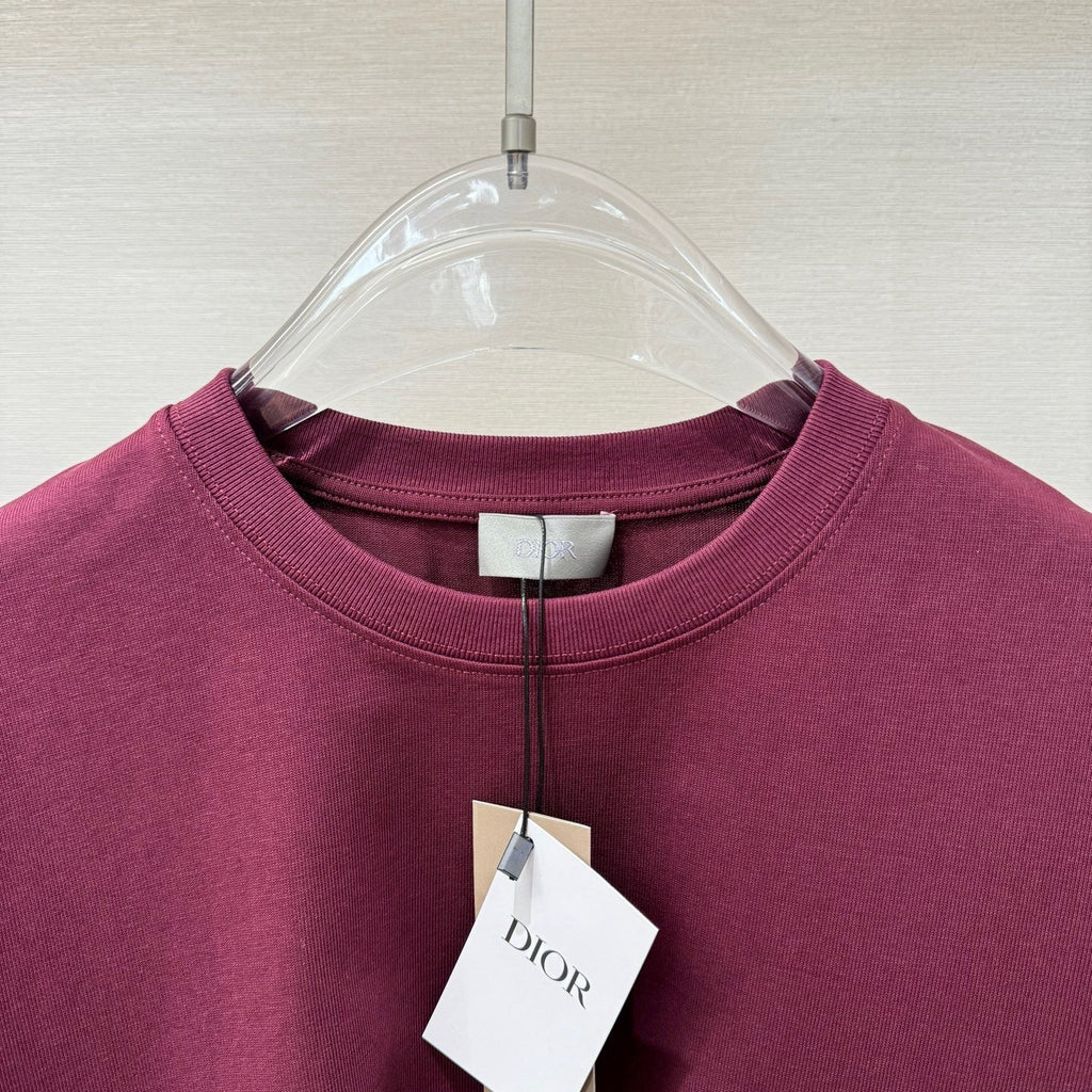 T-shirt CD Icon, coupe relax bordeaux