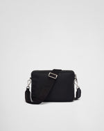 Sac porté épaule en Re-Nylon et cuir Saffiano