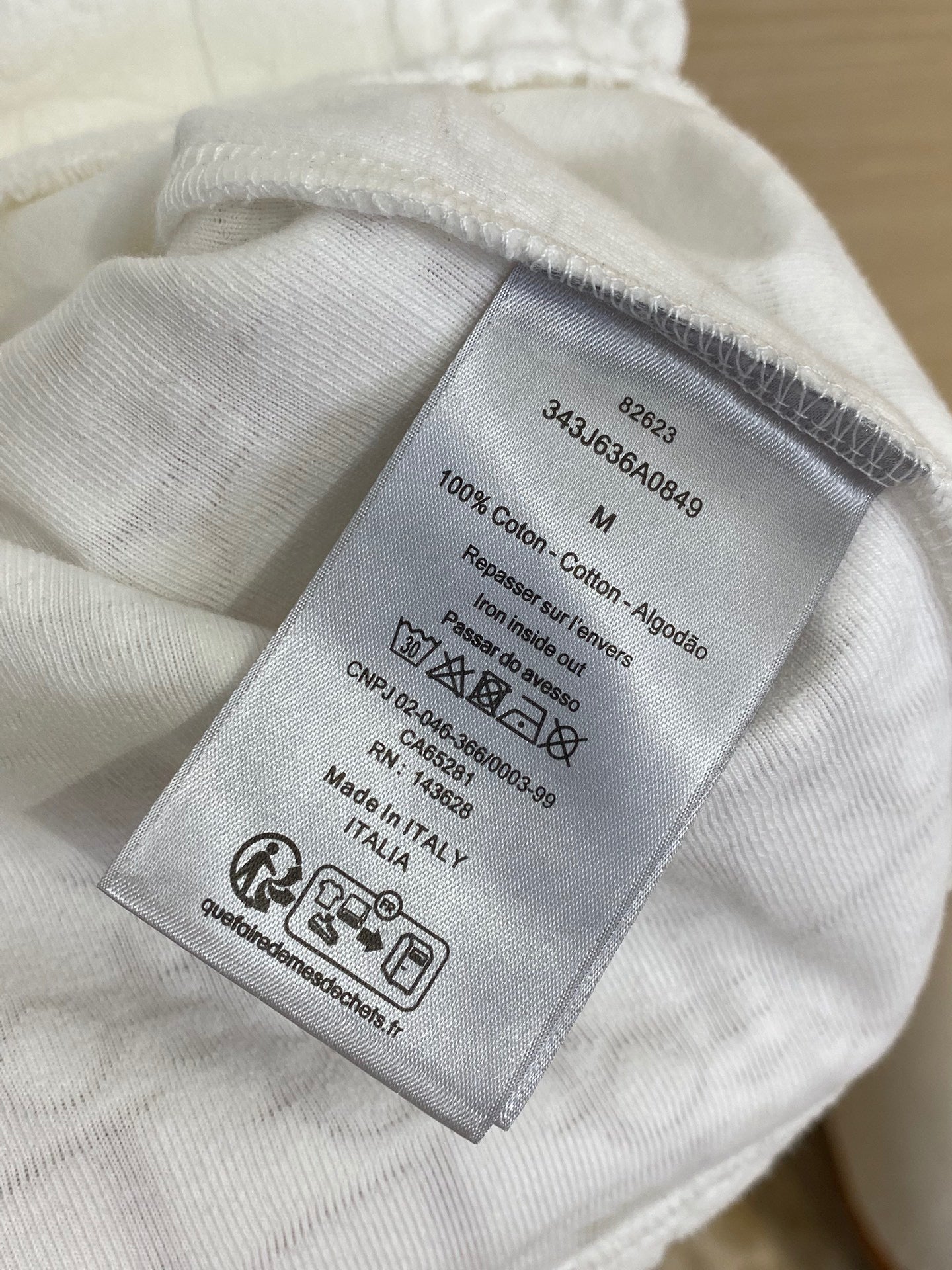 T shirt CD oblique coupe relax 10/10