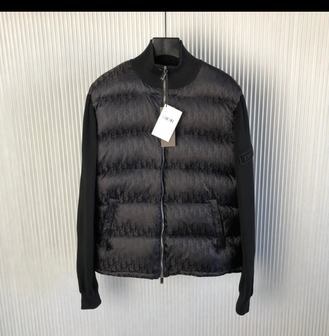 Veste Cd en maille noir facture