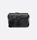 Sac Messenger à rabat Saddle Small Noir