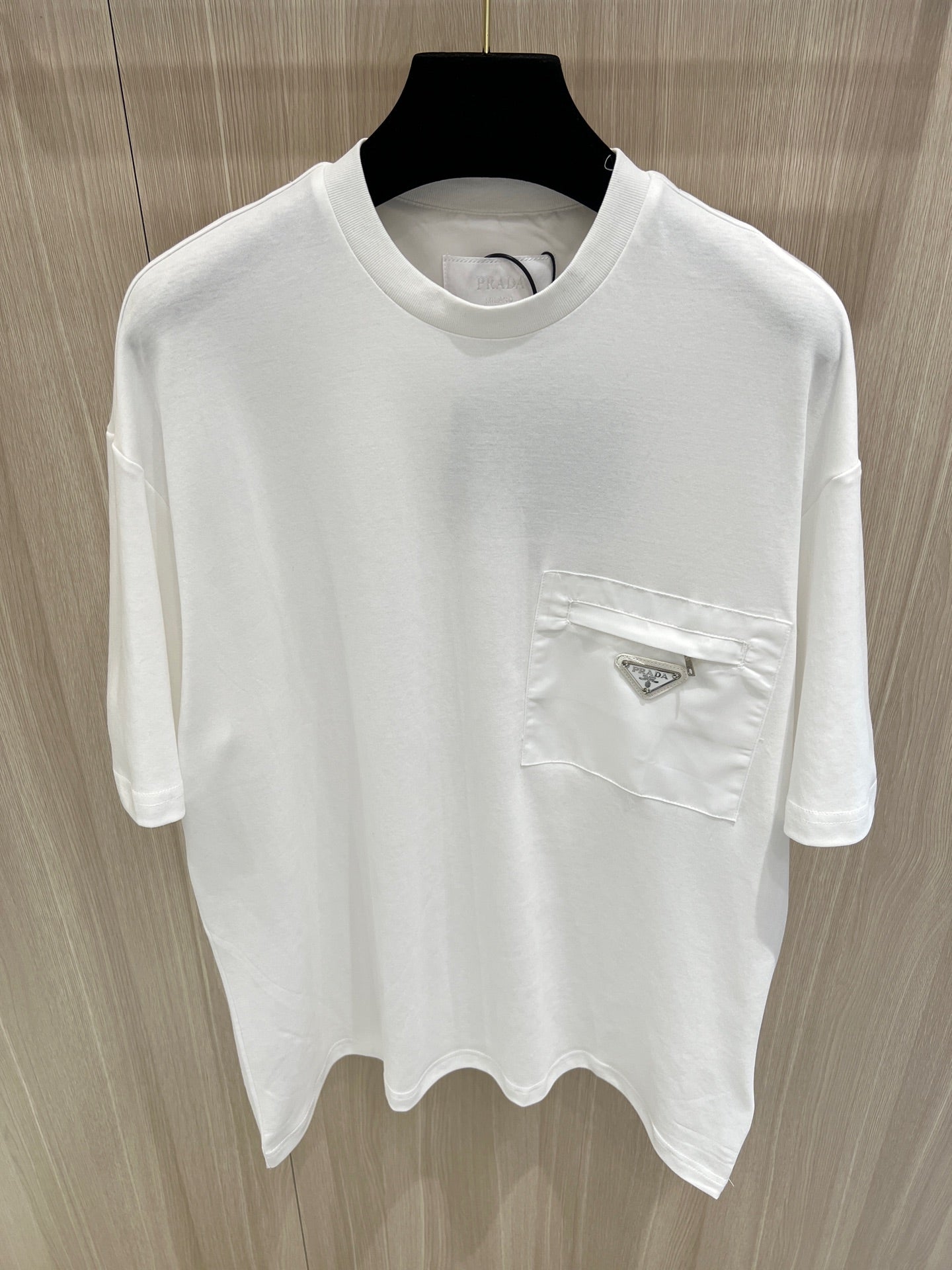 T shirt Prd Black Cotton  and re nylon