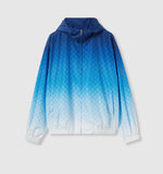 VESTE ZIPPÉE EN POPELINE DE JERSEY IMPRIMÉE