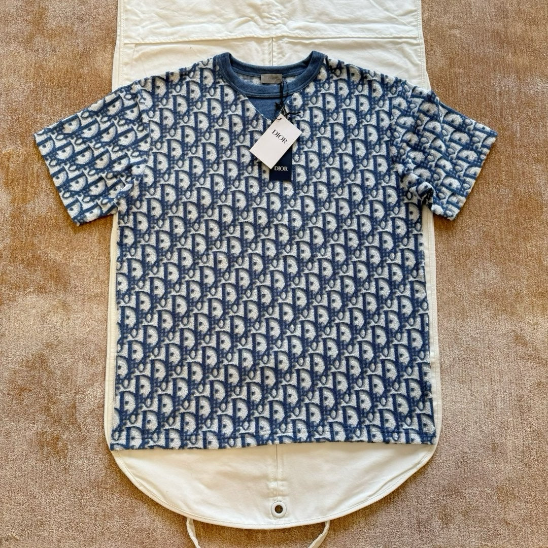 T-shirt cd Oblique, coupe relax bleu