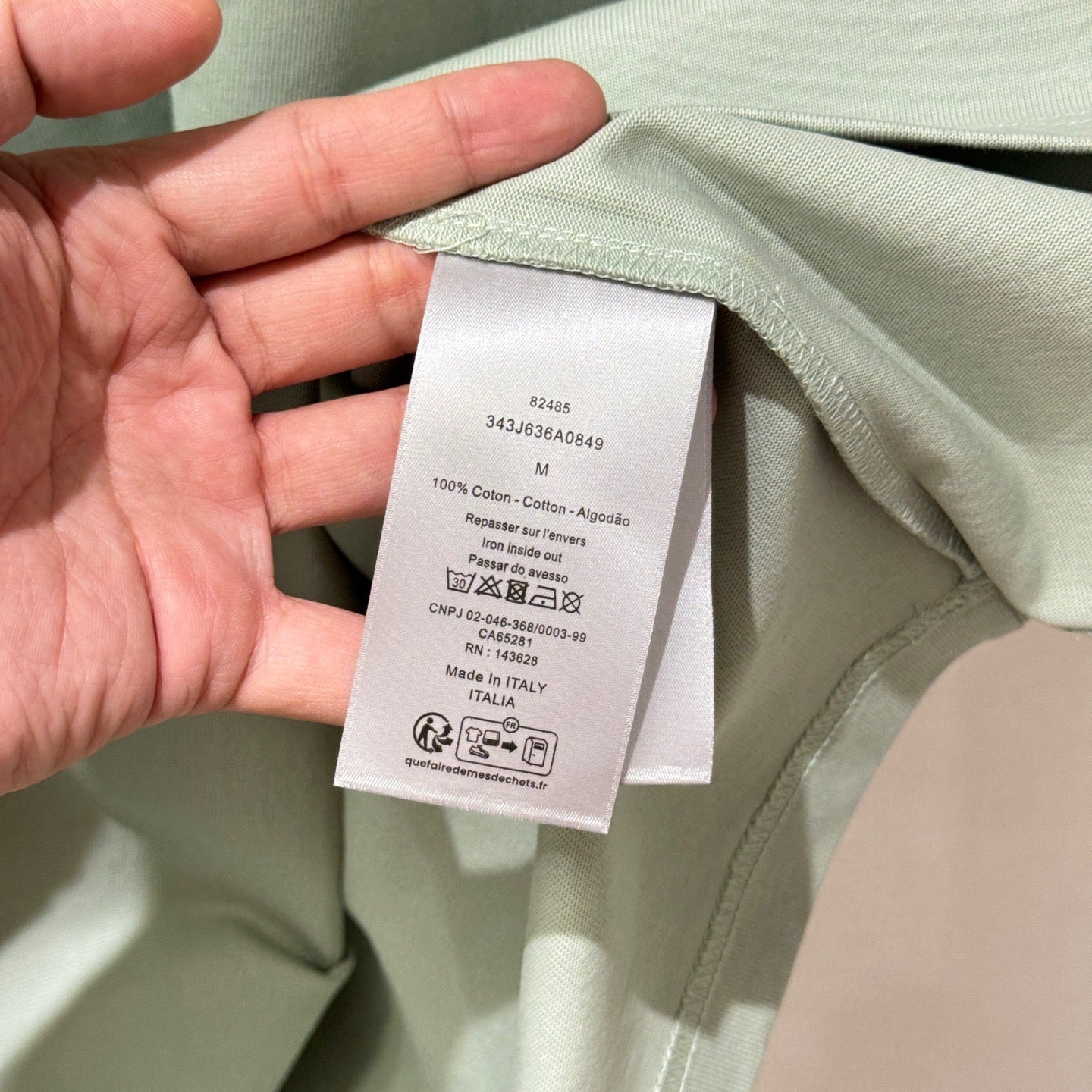 T-shirt CD Icon, coupe relax vert