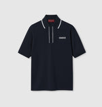 Polo en piqué de coton brodé