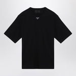 T-shirt noir Prada avec logo triangle