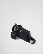 Sac porté épaule en Re-Nylon et cuir Saffiano