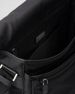 Sac porté épaule en Re-Nylon et cuir Saffiano