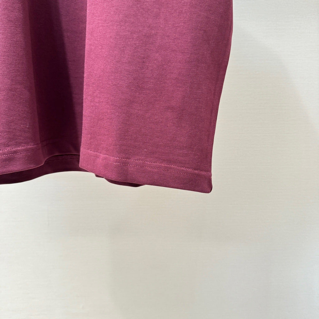 T-shirt CD Icon, coupe relax bordeaux