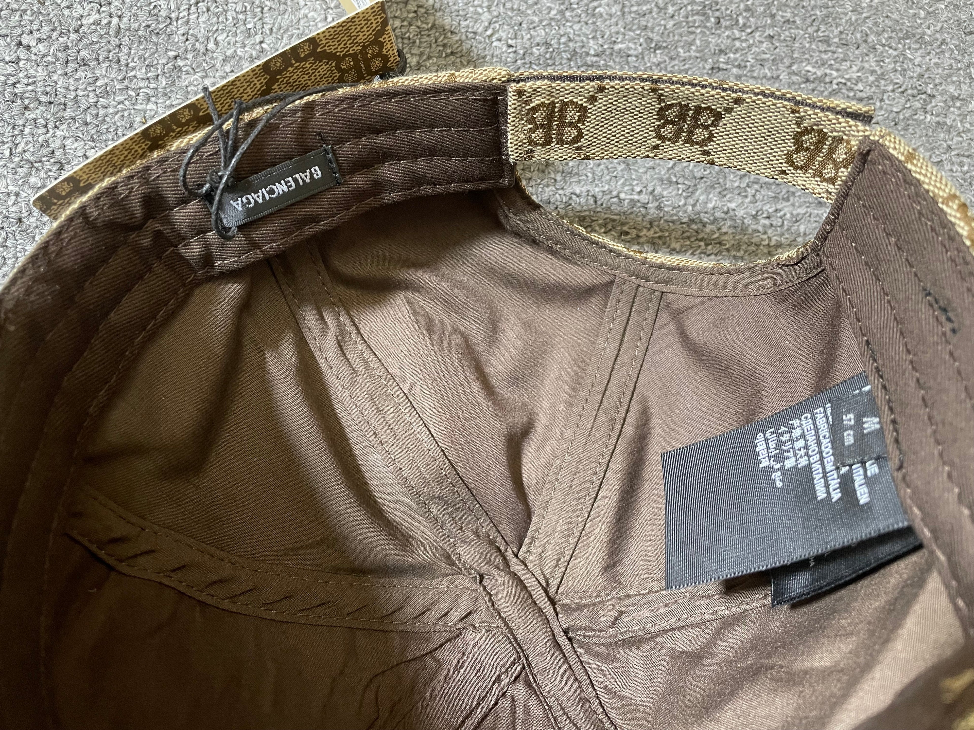 Casquette blncg x Gg marron