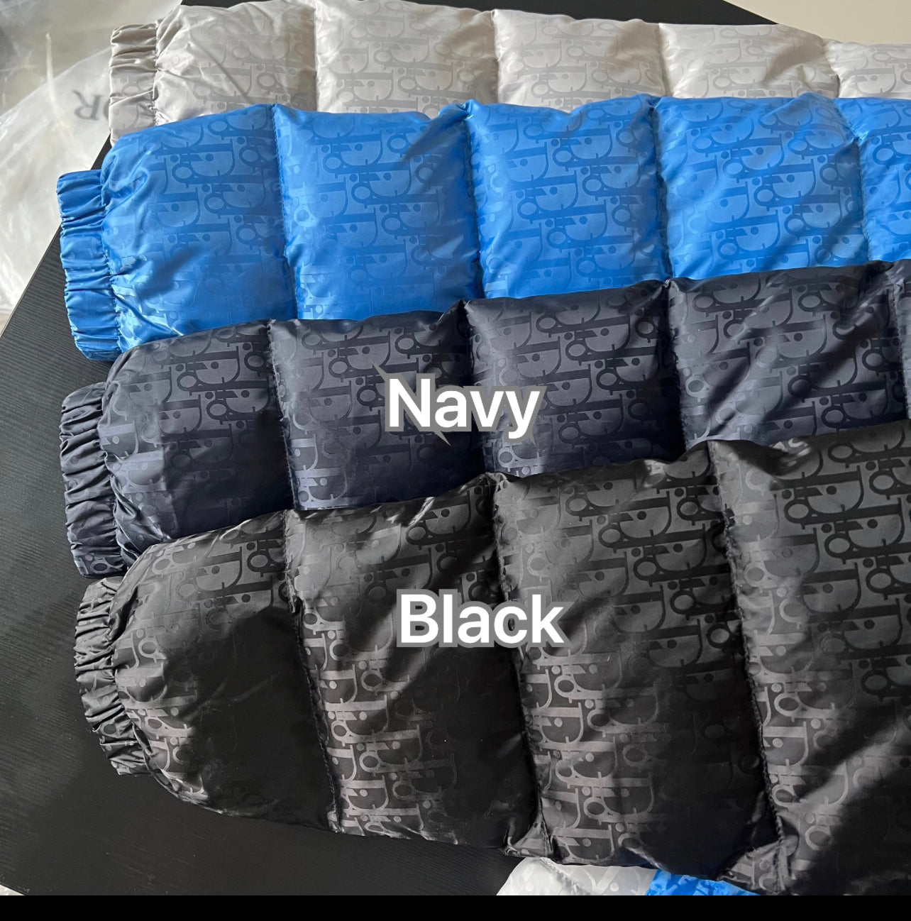 Doudoune CD oblique bleu nuit facture 2023