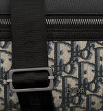 Sac Messenger zippé Rider 2.0 Noir et Beige