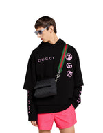Sac à bandoulière en toile GG petit format