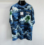 Tee-shirt lv  manches courtes imprimé en coton