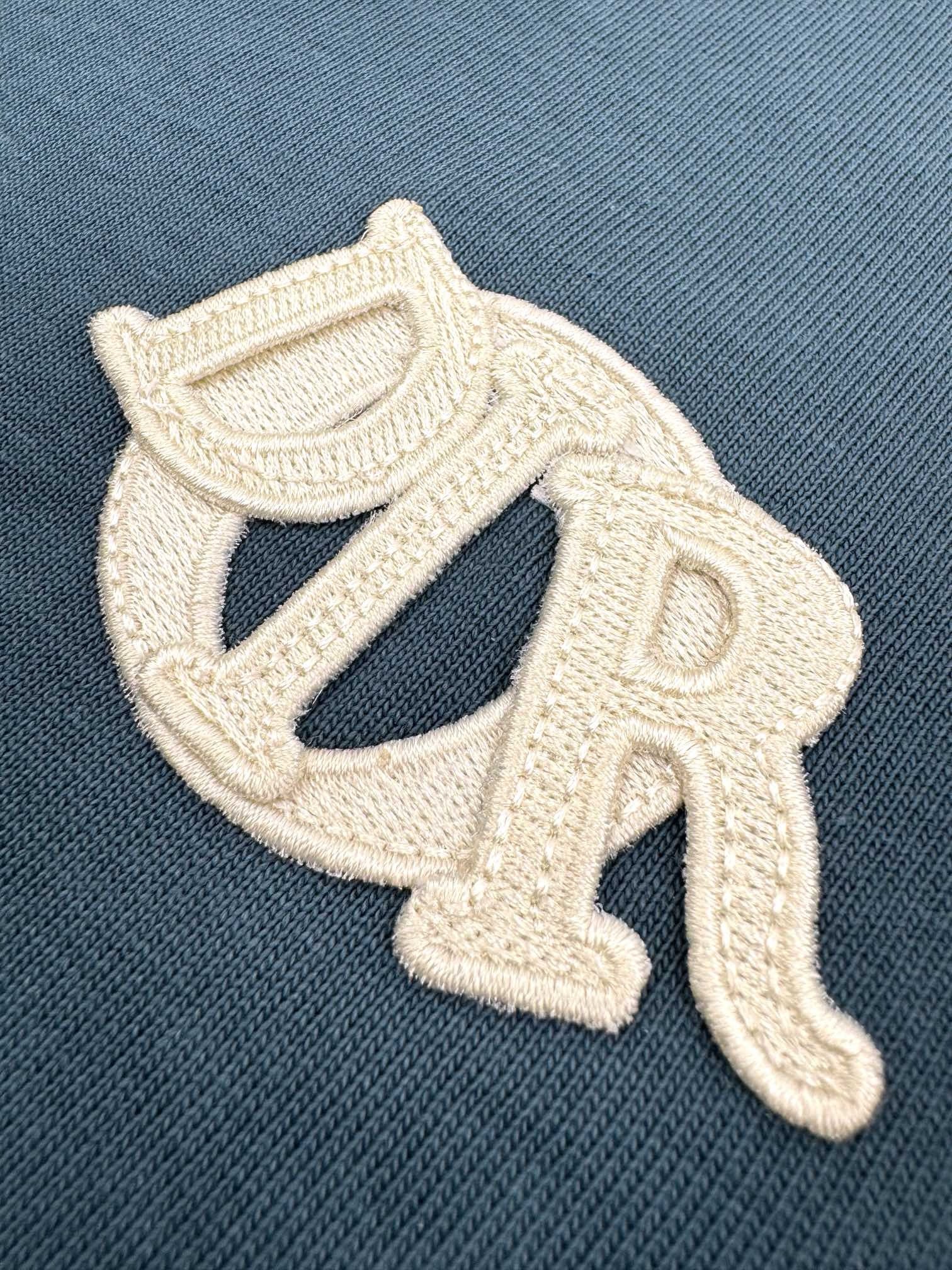 T-shirt Cd Charm, coupe relax Jersey de coton bleu