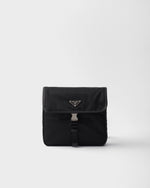 Sac porté épaule en Re-Nylon et cuir Saffiano