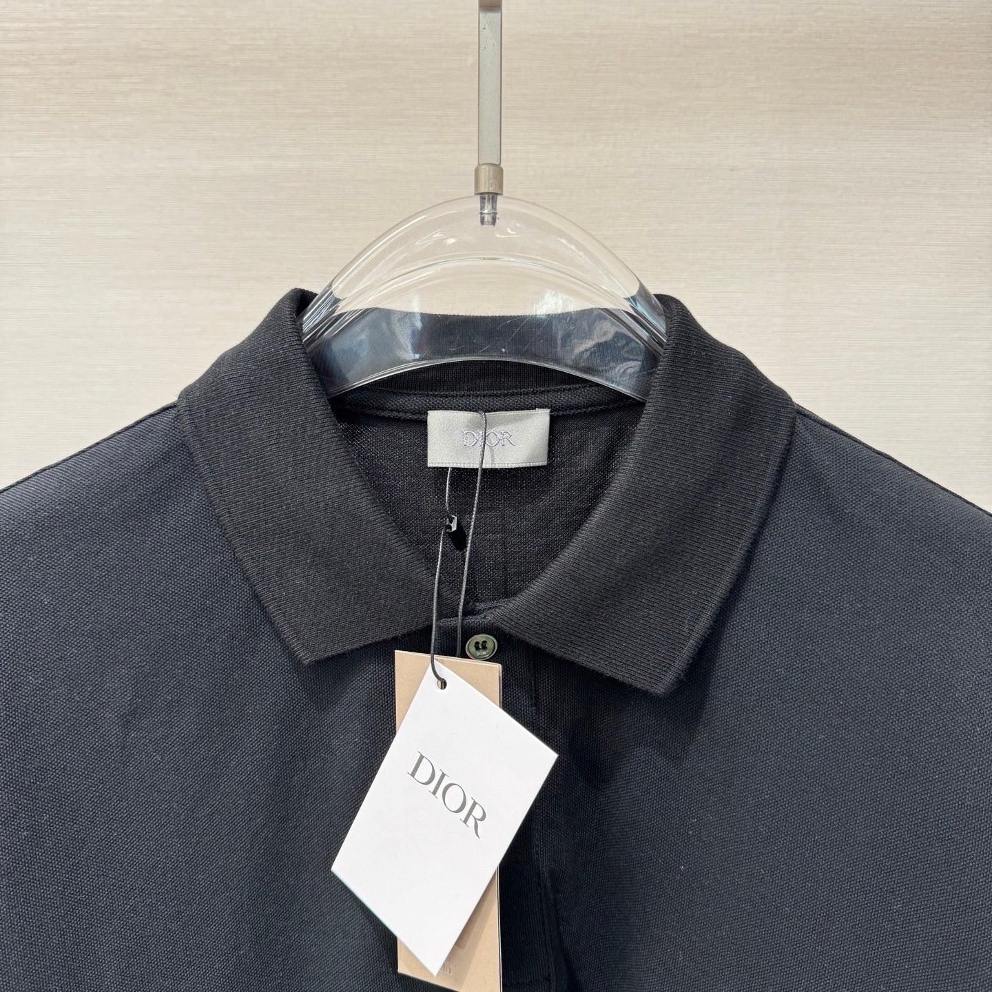 Polo CD Icon, coupe relax Jersey de coton noir