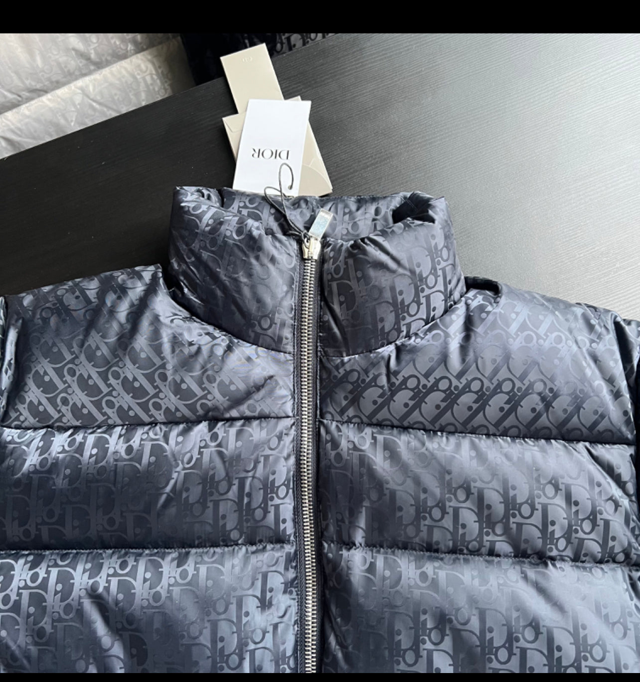 Doudoune CD oblique bleu nuit facture 2023