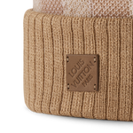 Bonnet et Écharpe Néo Petit Damier Beige