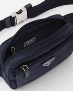 Sac banane en Re-Nylon et cuir Saffiano