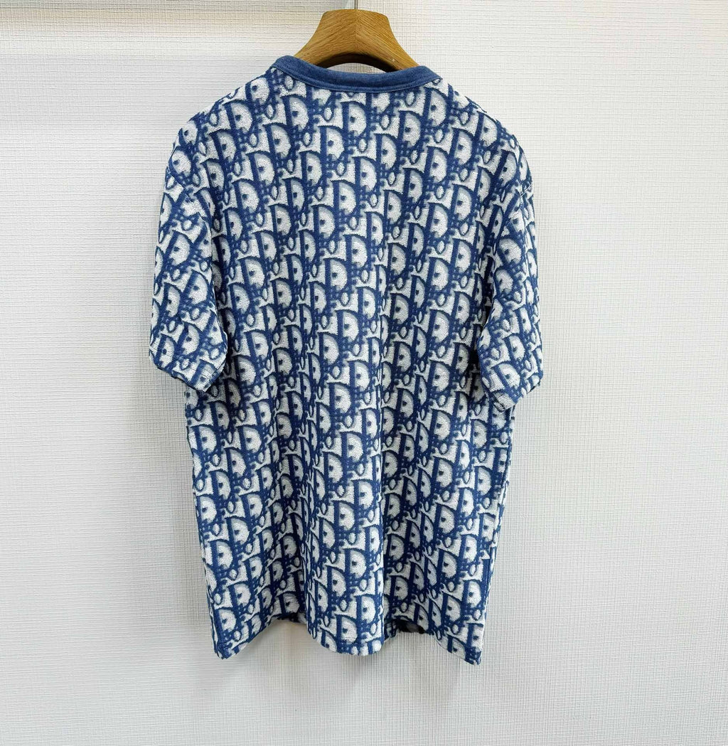 T-shirt cd Oblique, coupe relax bleu