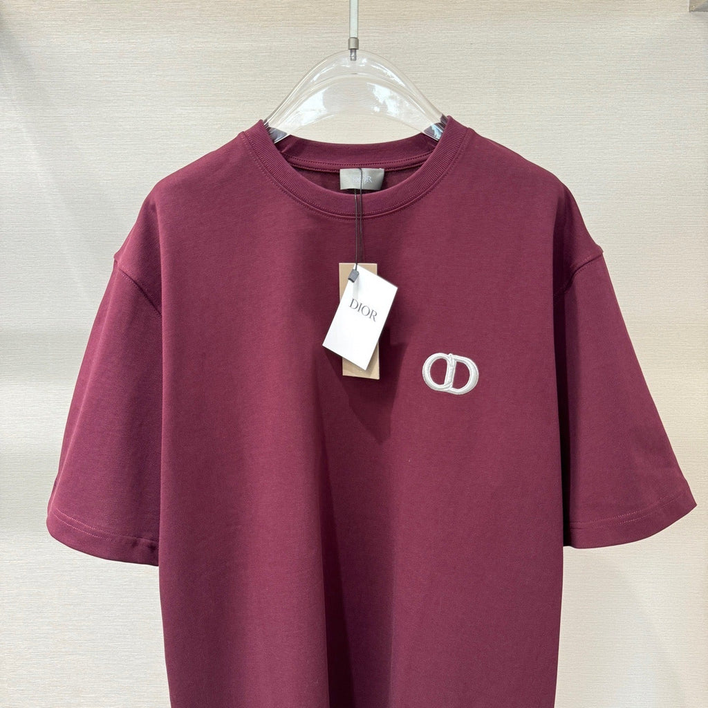 T-shirt CD Icon, coupe relax bordeaux