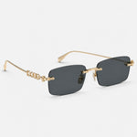 Lunettes de soleil rectangulaires
