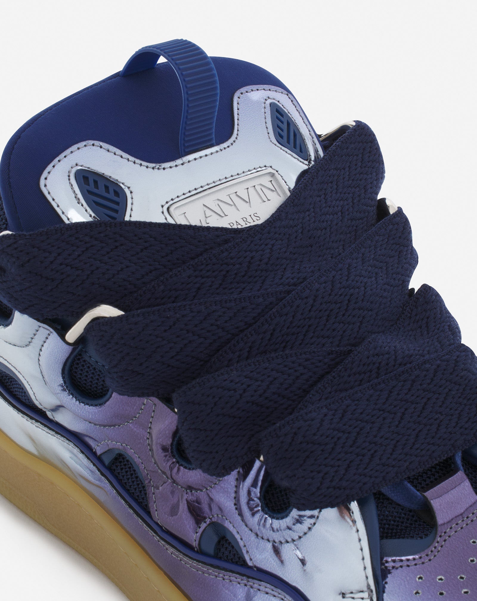 LANVIN METALLIC CORNFLOWER