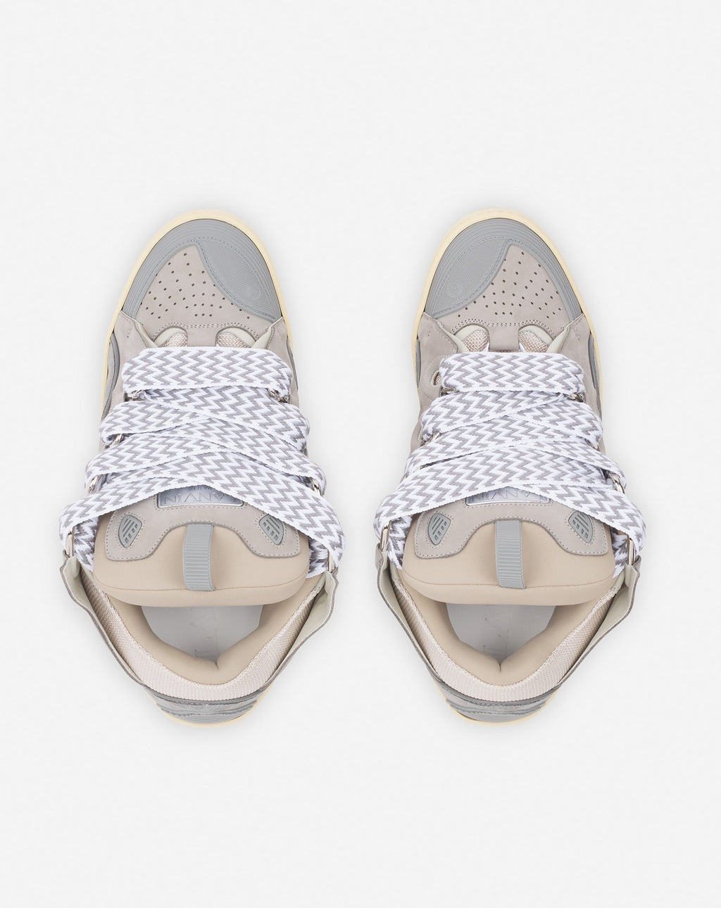 LANVIN LEATHER CURB GRIS