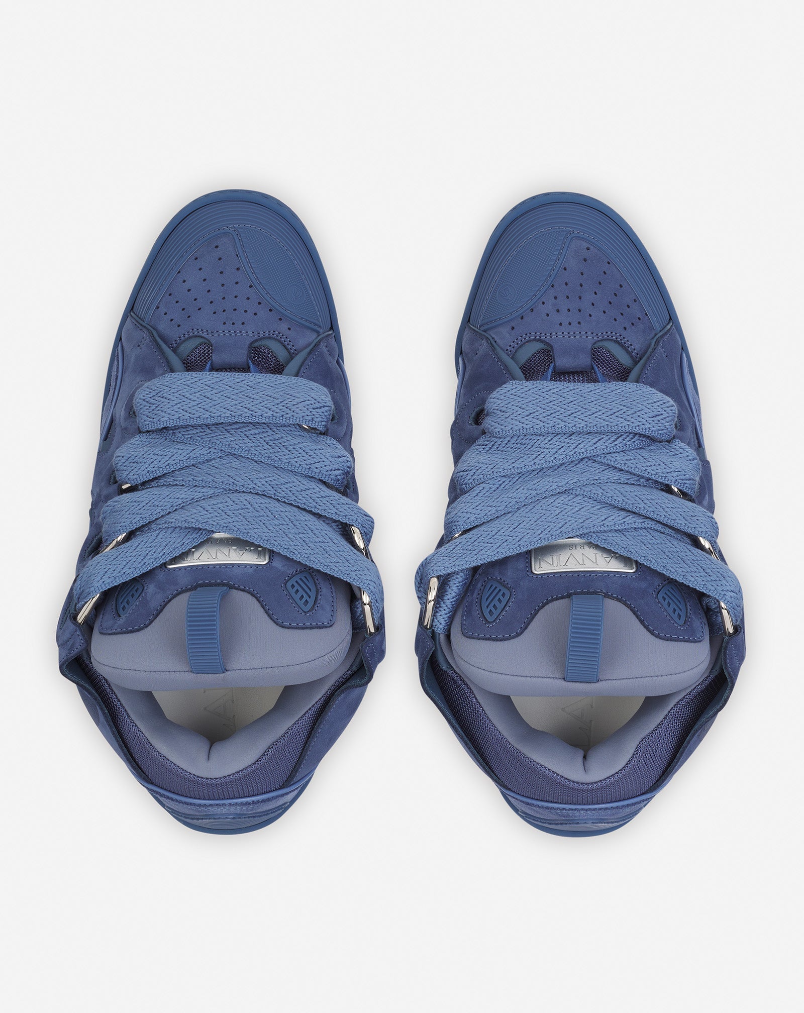 LANVIN LEATHER CURB BLEU MARINE