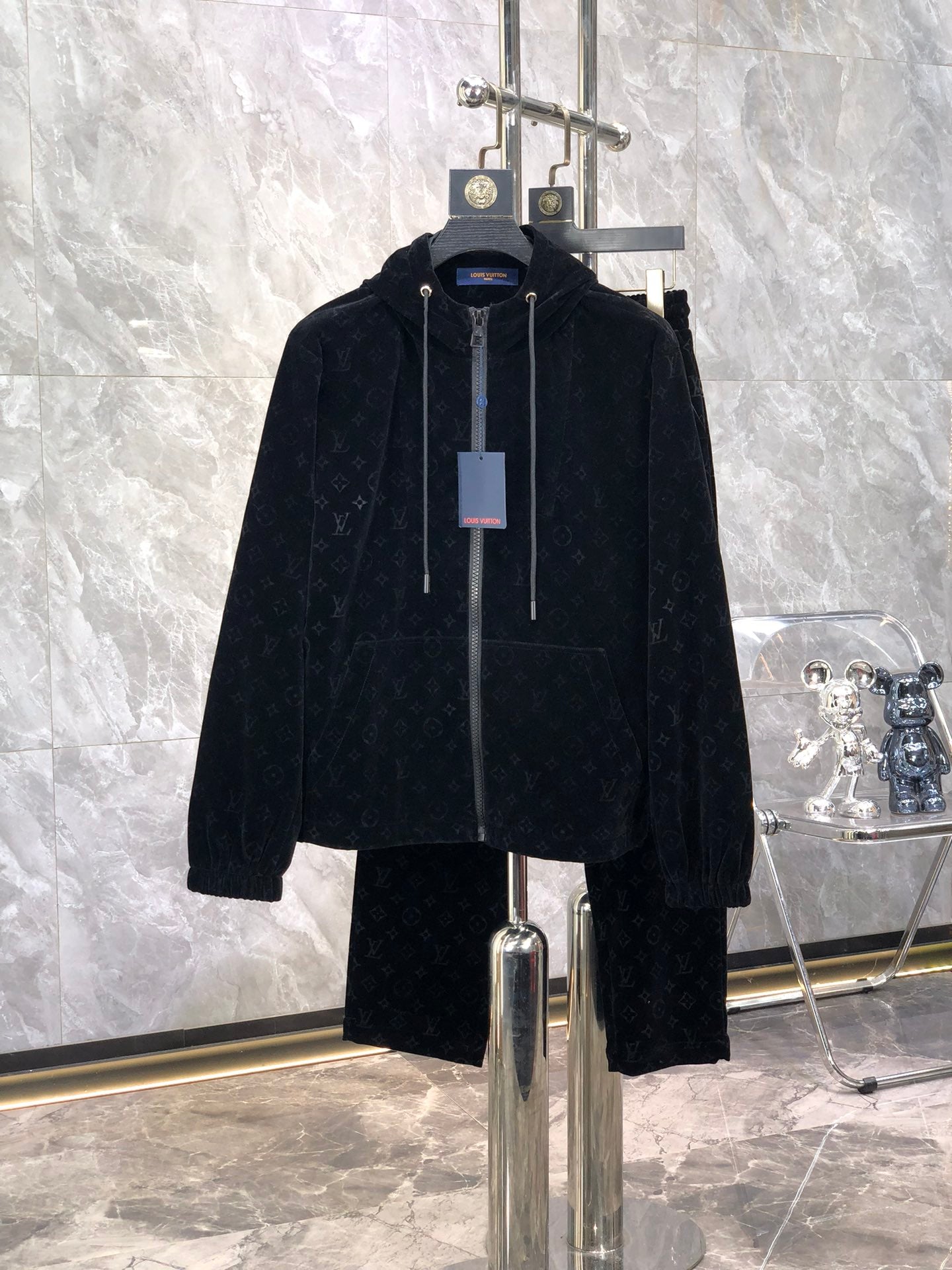 Veste Lv monogramme noir