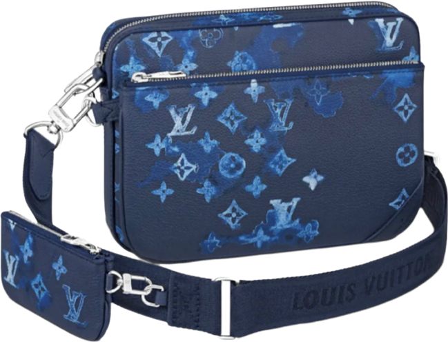 Sac Trio Messenger Aquarelle