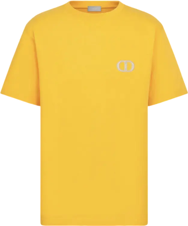 T-shirt CD Icon, coupe relax jaune