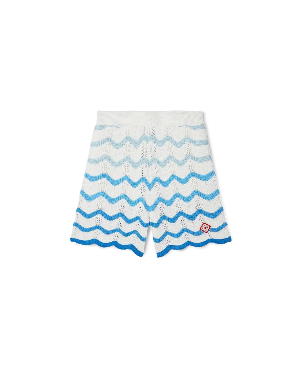 Wavy Gradient Crochet Shorts