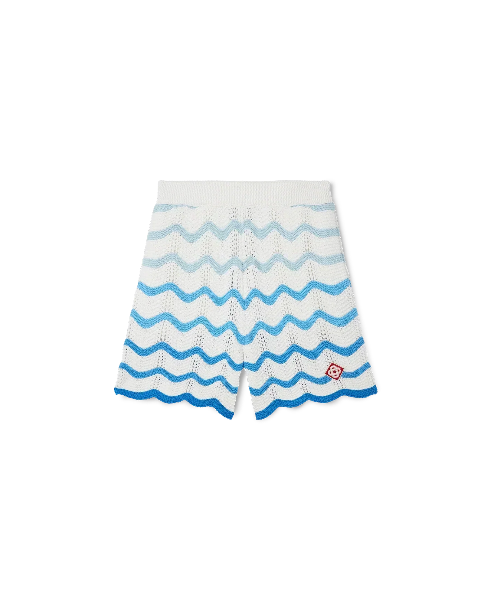 Wavy Gradient Crochet Shorts